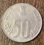 C50 - Moneda foarte veche - India - 50 paise - 1998