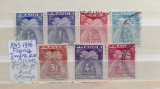 1943 France Timbre taxa tip Gerbes YT=70-75 stamp., Nestampilat