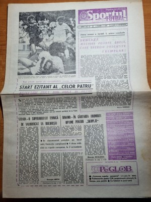 sportul fotbal 20 septembrie 1985-interviu titus ozon,dinamo-skopie 2-1,steaua foto