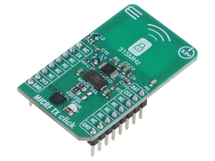 Placă prototip emiţător RF 3,3VDC