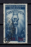 Romania 1952, LP.298 - Constituţia R.P.R. (supratipar), Stampilat