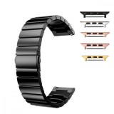 Curea metalica, compatibila Apple Watch 9|8|7|6|5|4|3|2|1 Series, 41mm|40mm|38mm, Negru