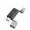 Cititor Card USB / USB-C DEVIA EL240, SD - microSD, Negru