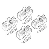 Kit montaj bare transversale C204 pentru Peugeot 3008 si 5008