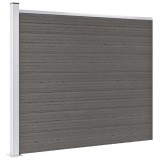Cumpara ieftin Panou de gard, gri, 175x146 cm, WPC