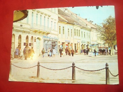 Ilustrata Bistrita - Vedere din centru anii &amp;#039;70 foto