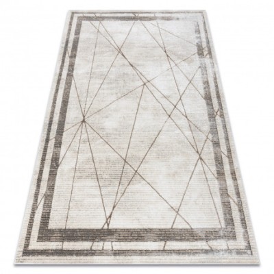 Covor BLISS Z201Z128 crem / bej - Cadru, geometric, modern, structural, 80x150 cm foto