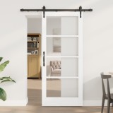 Ușa glisantă vidaXL cu set de uși &quot;ORKDAL&quot; Alb 86x198.5 cm
