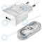 &Icirc;ncărcător de călătorie rapid Huawei 2000mAh incl. Cablu de date USB tip C alb HW-059200EHQ-AP51