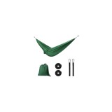 Hamac de gradina sau camping, verde, 260 x 140 cm, capacitate 120 kg