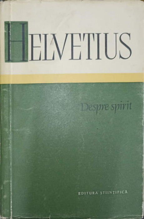 DESPRE SPIRIT-CLAUDE ADRIEN HELVETIUS