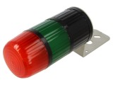 Coloană de semnalizare LED roşie/verde, IP54, 18-32V DC