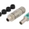 Conector M12 tată, 8 pini, cod X