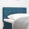 VidaXL Tăblie din Catifea Argyle Manual Albastru &icirc;nchis 80 cm Catifea