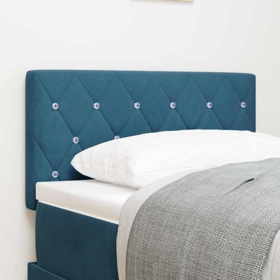vidaXL Tăblie din Catifea Argyle Manual Albastru &amp;icirc;nchis 80 cm Catifea foto