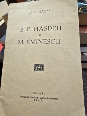 B. P. Hasdeu si M. Eminescu - Liviu Marian foto