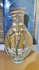 G111-Vaza mare rustica ornamentala decor cu model floral din impletitura de ata.