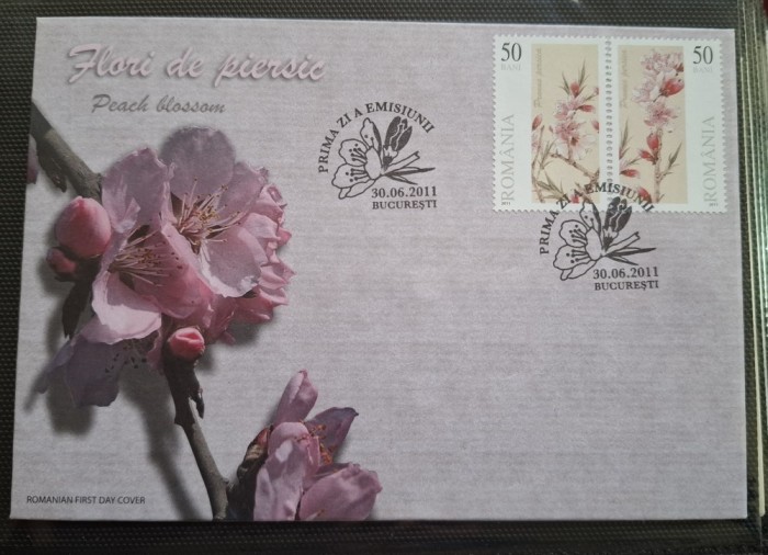 Romania FDC 2011 - Flori de piersic - LP 1906
