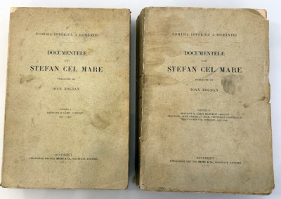 Ioan Bogdan, Documentele lui Ștefan cel Mare 1913 - 2 volume foto