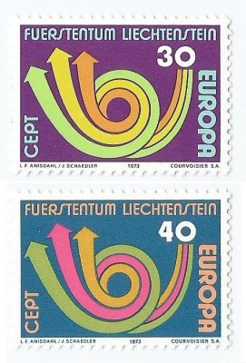 |Liechtenstein, Europa CEPT, 1973, MNH foto