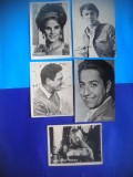 HOPCT LOT NR 1295 ITALIA -ACTORI / ARTISTI-5 CARTI POSTALE-NECIRCULATE