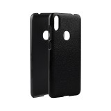 Husa Plastic OEM Litchi Texture pentru Oukitel C15 Pro, Neagra