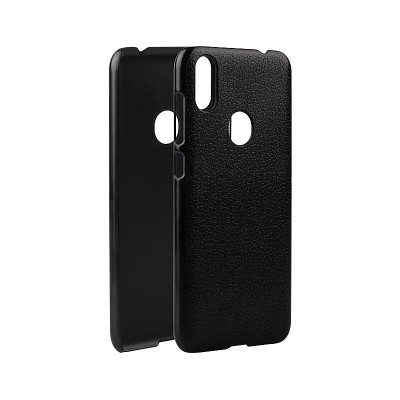 Husa Plastic OEM Litchi Texture pentru Oukitel C15 Pro, Neagra foto