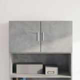 Dulap de perete, gri beton, 80x42,5x40 cm, lemn prelucrat