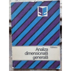 ANALIZA DIMENSIONALA GENERALA - C.I.STAICU