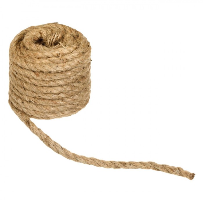 Sfoară Multifuncțională, Iută, 12m, Diametru 10mm, Maro