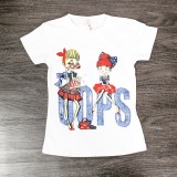 Tricou Fetite Ria 5-13 Ani AlbMarimea