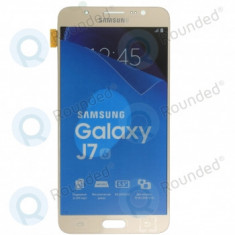 Samsung Galaxy J7 2016 (SM-J710F) Modul de afișare LCD + Digitizer auriu GH97-18931A GH97-18855A