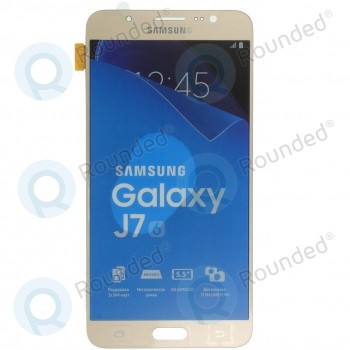 Samsung Galaxy J7 2016 (SM-J710F) Modul de afișare LCD + Digitizer auriu GH97-18931A GH97-18855A foto