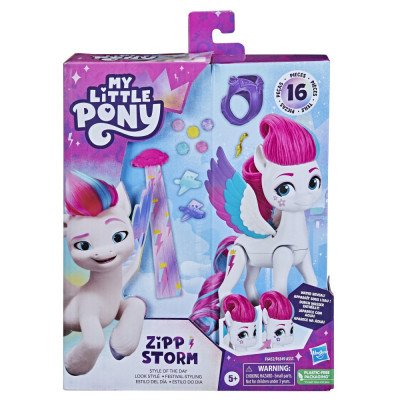 MY LITTLE PONY SET FIGURINA STYLE OF THE DAY ZIPP STORM 14CM SuperHeroes ToysZone foto