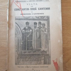 Dimitrie Cantemir - Viata lui Constantin-Voda Cantemir, trad. N. Iorga, 1923