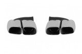 Set de terminatii de esapament cromate potrivite pentru Porsche Cayenne, 2010-2014, stanga si dreapta Performance AutoTuning