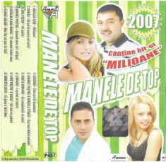 Casetă audio Manele De Top 2007, originală foto