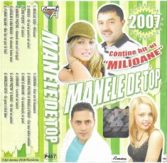 Caseta audio Manele De Top 2007, originala foto