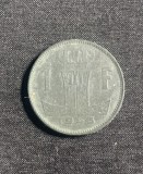 Moneda 1 franc 1943 Belgia, Europa