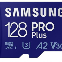 Card de memorie Samsung PRO Plus MB-MD128KB/WW, microSDXC, 128GB, UHS-I U3, V30 + Adaptor USB