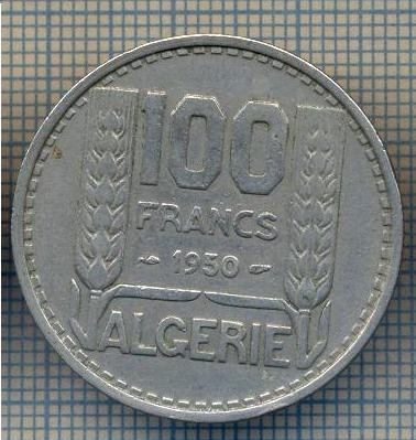 AX 448 MONEDA -ALGERIA COLONIE FRANCEZA-100 FRANCS-ANUL 1950-STAREA CARE SE VEDE foto