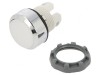 Comutator apăsare 22mm albă plată