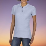 Tricou polo pentru damă din pique dublu și bumbac premium