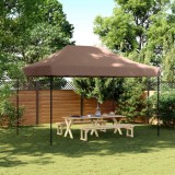 Cort de petrecere pliabil Pop-Up, 410x279x315 cm, maro GartenMobel Dekor, vidaXL