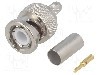 Conector BNC, 50&Omega;, tata, aurit, TELEG&Auml;RTNER - J01000A1256