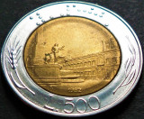 Moneda bimetal 500 LIRE - ITALIA, anul 1982 *cod 4237