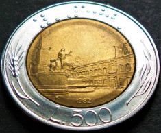 Moneda bimetal 500 LIRE - ITALIA, anul 1982 *cod 4237 foto