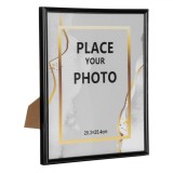 Ramă Foto Decorativă, 20x25cm, Suport Metalic, Negru, Oem