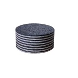 Cumpara ieftin Set 12 suporturi pentru pahare, 11 x 0.6 cm, gri, pasla