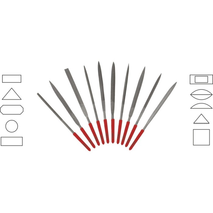 Set pile mici, 3 mm x 140 mm - 10 buc / set
